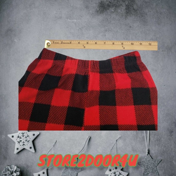 JUNIORS CHRISTMAS PAJAMAS - LARGE(12/14) RED TRUCK & TREE HOLIDAY PAJAMA SET 2PC - Picture 11 of 12